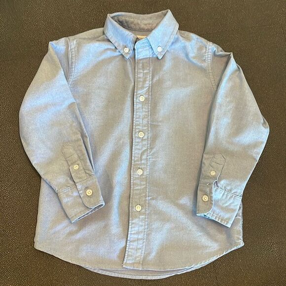 Crewcuts Kids Button Down Shirt Oxford blue size 3 - Picture 1 of 8